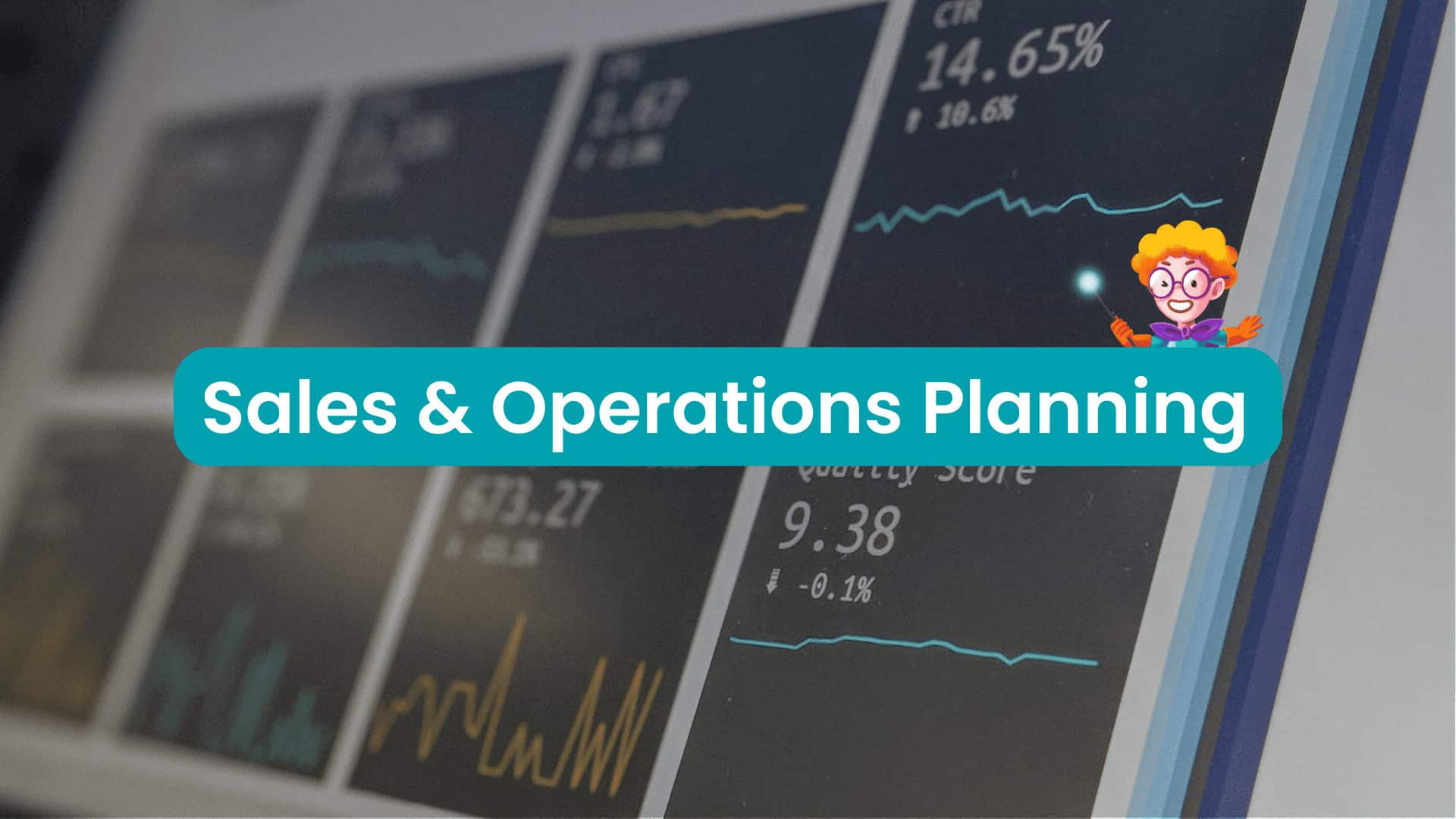 Business analytics dashboard showing sales and operations data.