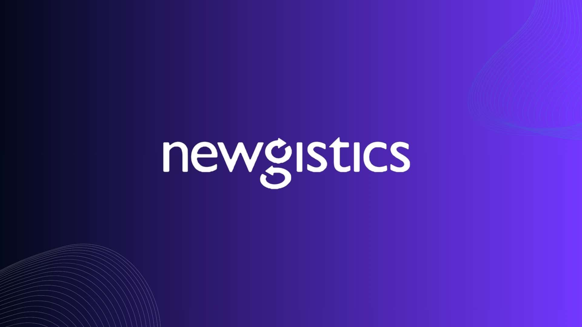 New Logistics logo on a purple gradient background.