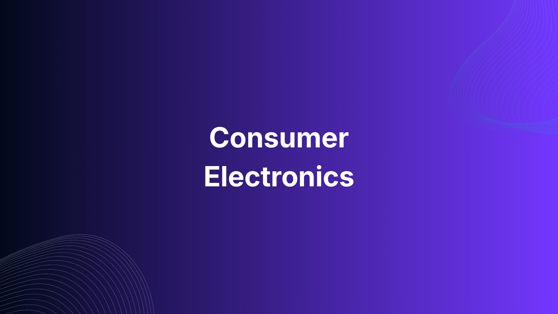 Consumer electronics products displayed with Solvoyo branding.