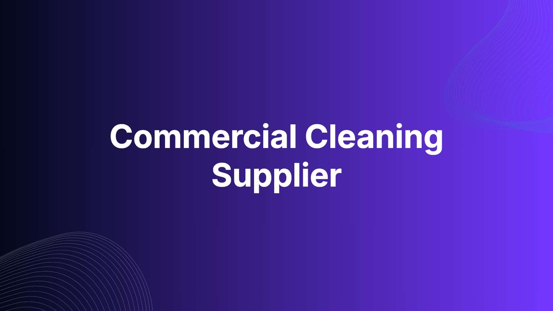 Kit production planning case study: commercial cleaning supplier